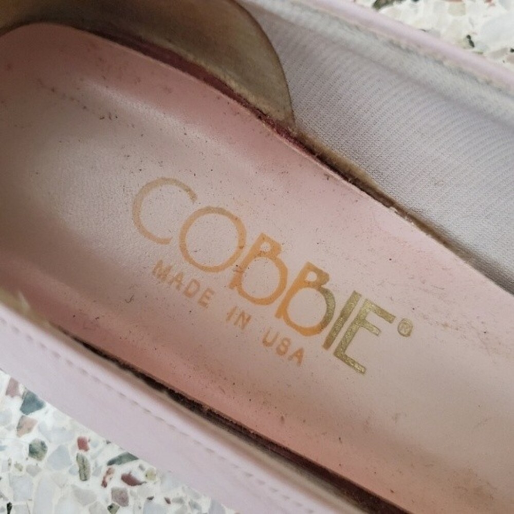 Vintage 80s Cottagecore pastel leather flats 9N - Picture 7 of 13